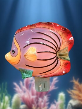 Porcelain Fish Night Light with Gift Box